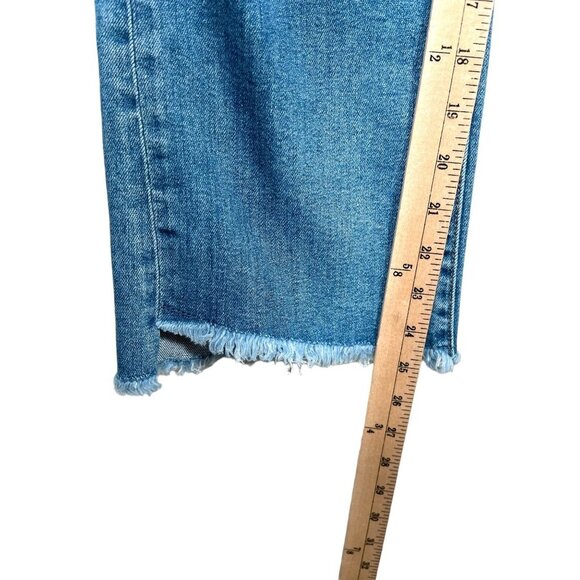Level 99 Anthropologie Adrian High Rise Kick Flare Jeans 28 raw hem - Picture 6 of 10